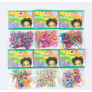 Kit 12/24/36/48/60 pacote Elástico mini de silicone rabicó prendedor de cabelo em pacotinhos