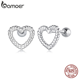 Brincos De Prata Esterlina 925 Com Design Original BAMOER , Joias De Coração , Presentes Para Mulheres em Oferta na Shopee