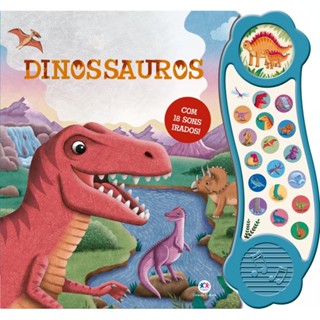Livro Sonoro Dinossauros com Sons Irados em Oferta na Shopee