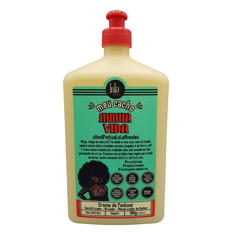 Creme Para Pentear Lola Meu Cacho Minha Vida 500g - Beauty