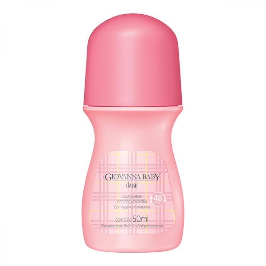 Desodorante Giovanna Baby Roll On Classic 50ml em Oferta na Shopee