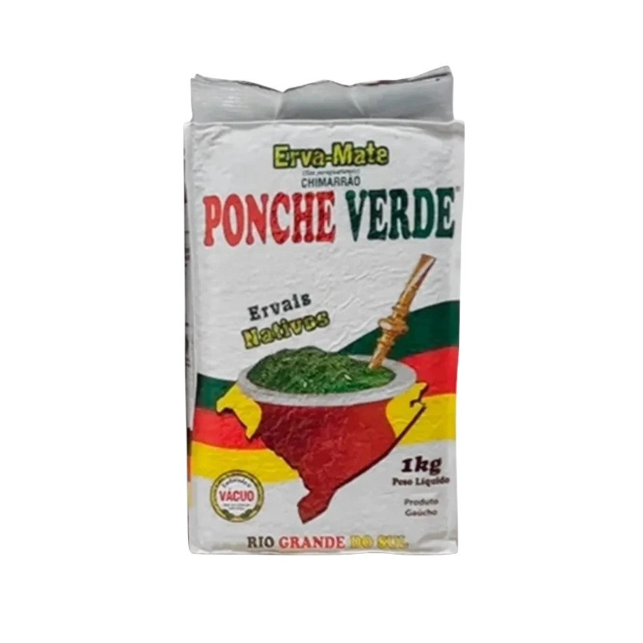 Erva Mate Chimarrão PONCHE VERDE NATIVA VÁCUO 1 Kg