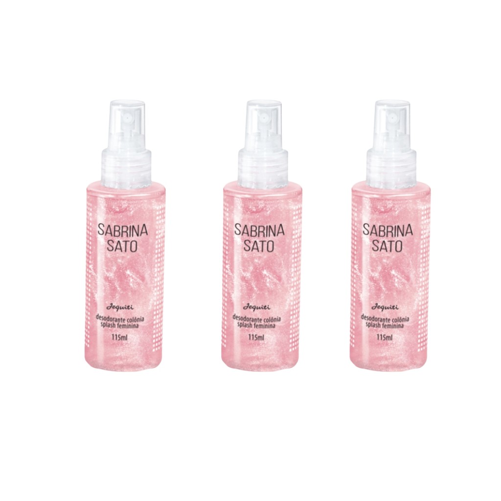 Kit 3 Colônias Splash Sabrina Sato 115ml- Jequiti