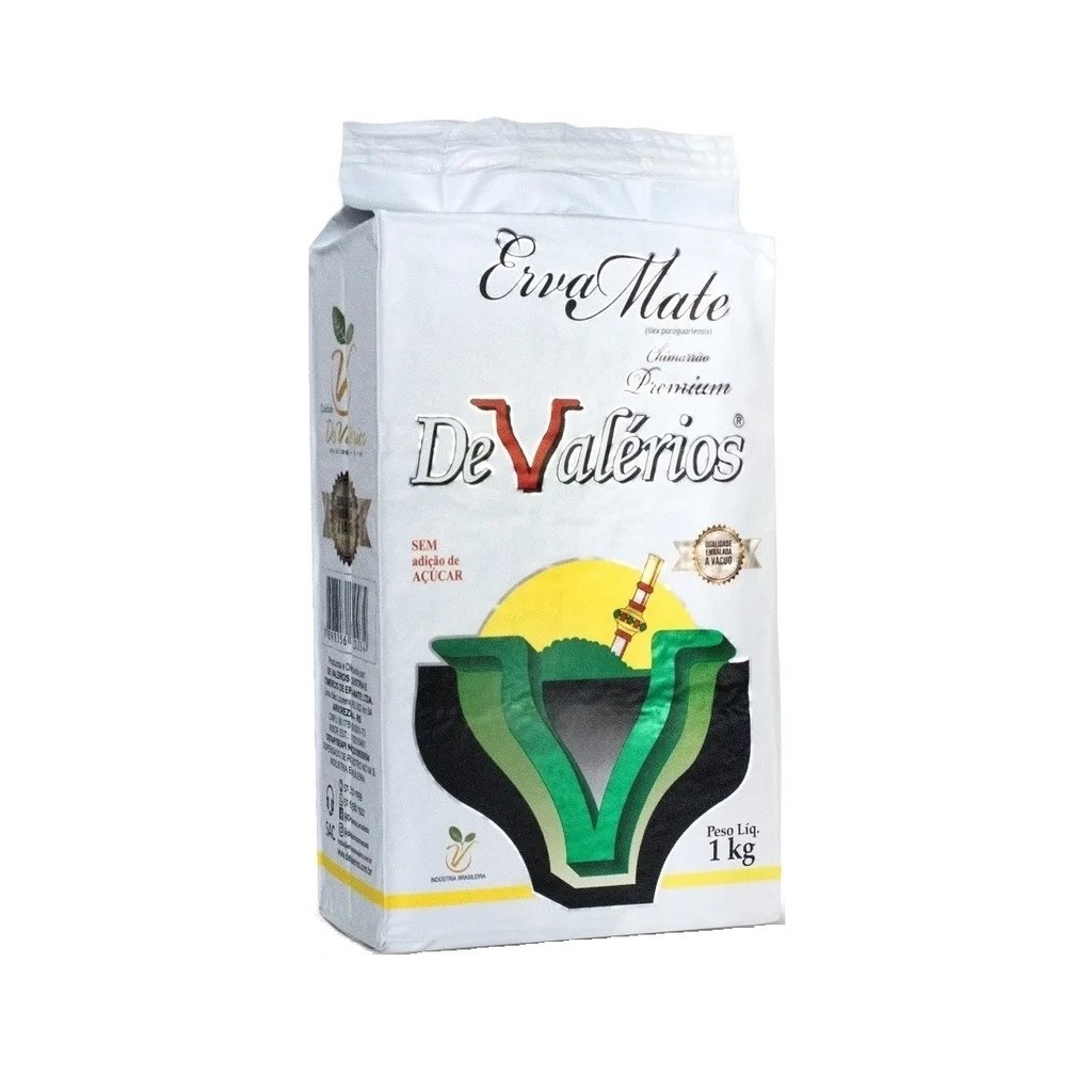Erva Mate Chimarrão VALÉRIO PREMIUM VÀCUO Mate Nativo 1Kg