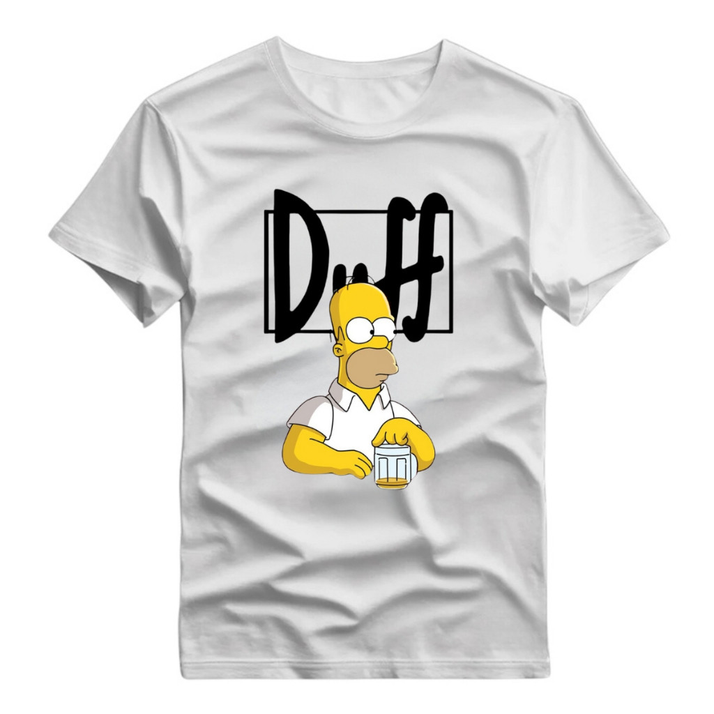 Camiseta Masculina do Simpsons Camisa Masculina Premium Confortável Blusinha Feminina Homer Duff