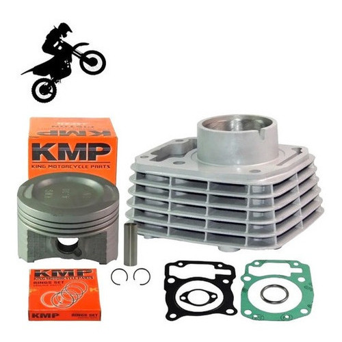 Kit cilindro motor completo KMP moto CG 125 Fan KS/ES 2009 A 2015/ CG 125 FAN ESD 2014
