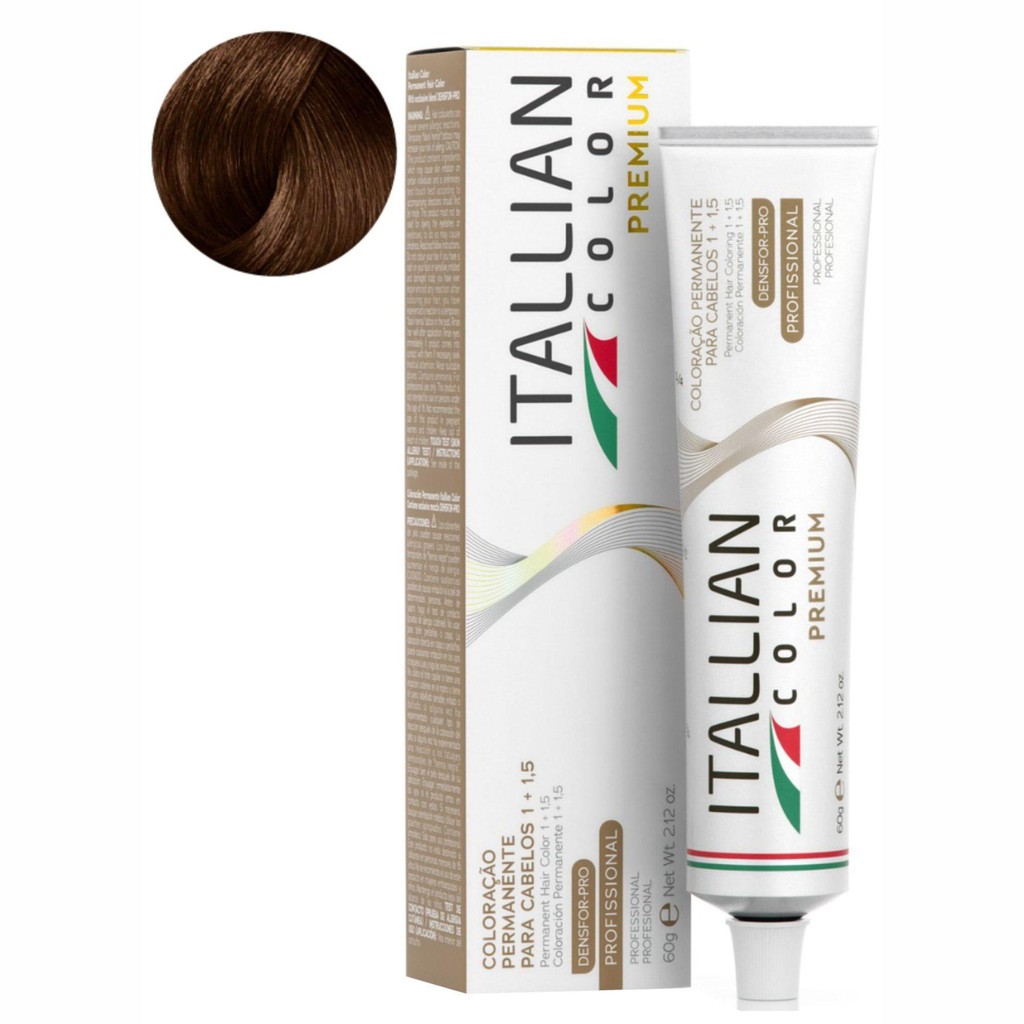 Coloraçao Itallian Color 8.43 LOURO CLARO COBRE DOURADO