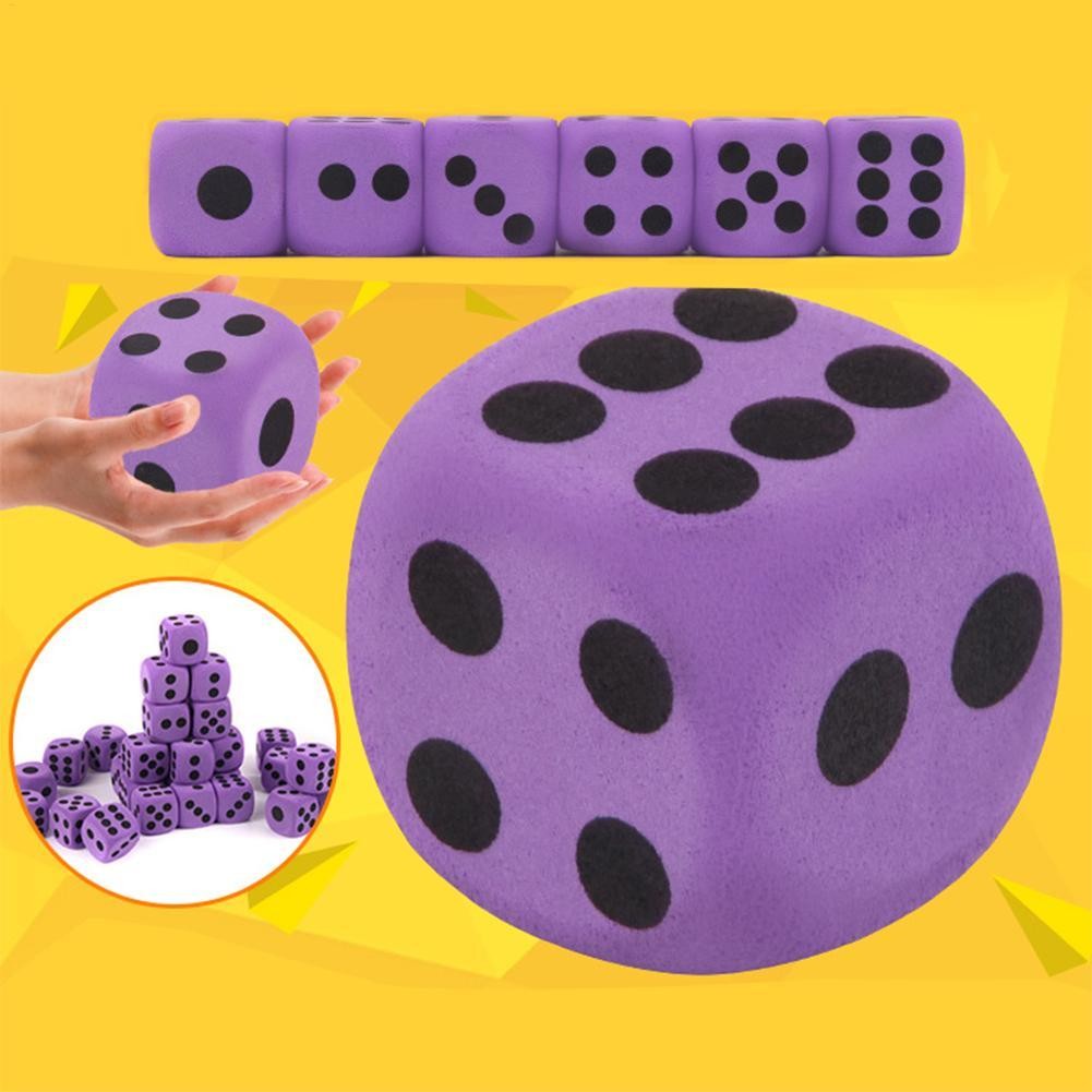 38mm Gigante EVA Espuma Dados Grandes Seis Lados Crianças Brinquedos Educativos Contagem Jogo De Festa Tabuleiro Haolibr em Oferta na Shopee