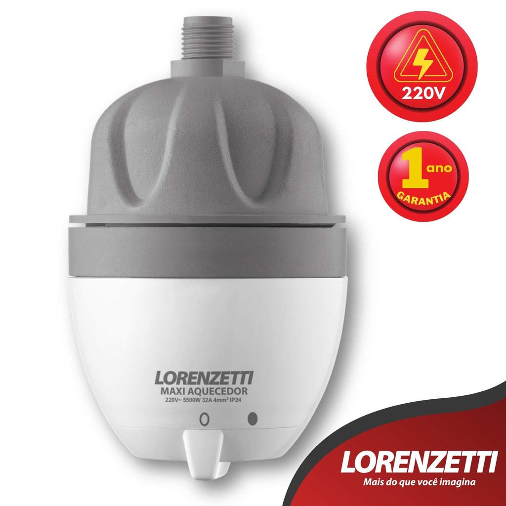 Aquecedor de Água Lorenzetti Maxi Ultra Branco 5500W 220V