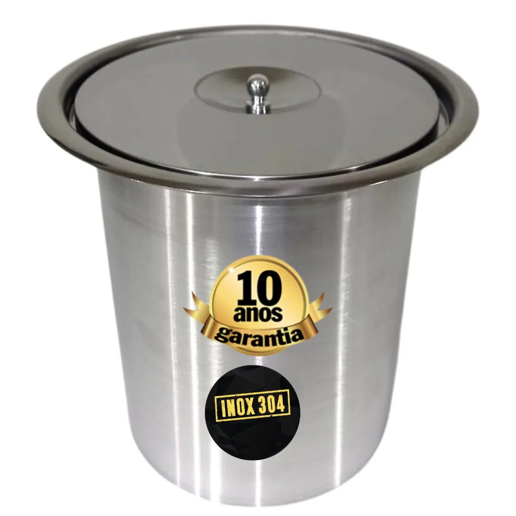 Lixeira de Embutir Cozinha Inox 5 litros Pia Cozinha Granito Não Enferruja
