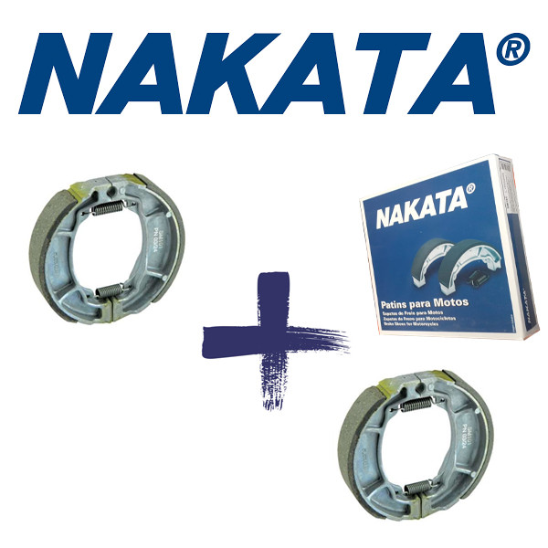 Kit Lona Freio Dianteira e Traseira Biz 125 100+ 2002 em diante - NAKATA em Oferta na Shopee