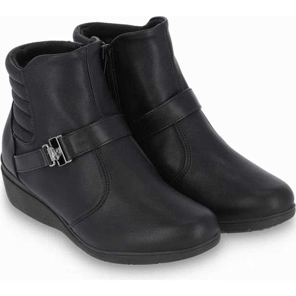 Bota Cano Curto Anabela Maxi Conforto 117106 Piccadilly