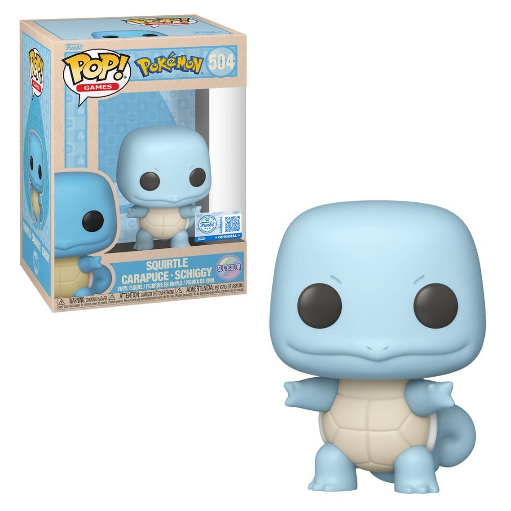 Boneco Funko Pop! Pokémon - Squirtle (Soft Color)