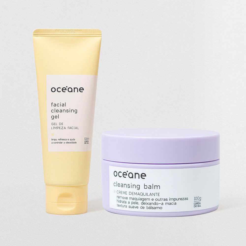 Kit Limpeza Dupla - Creme Demaquilante + Gel de Limpeza Facial (2 Produtos) - Beauty