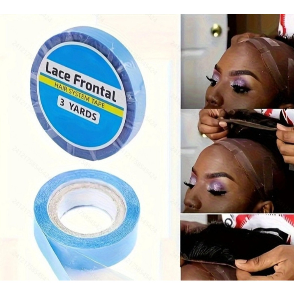 Fita Adesiva Walker Tape Prótese Mega Hair 3 Metros X 1.27cm Lace Front Azul JOE (Full lace, Silk top, Seda, Mono fine)