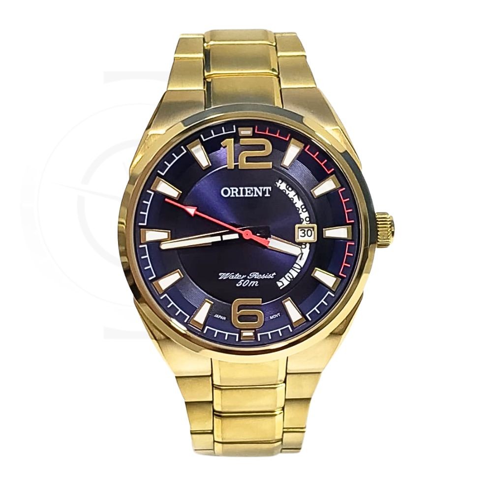 Relógio Orient Masculino Analógico Dourado MGSS1159 D2KX