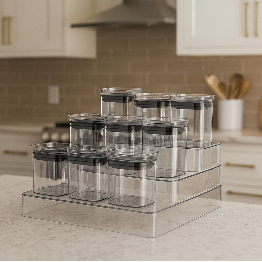 Jogo 12 Potes Armazenamento Hermético 150ml UZ em Oferta na Shopee