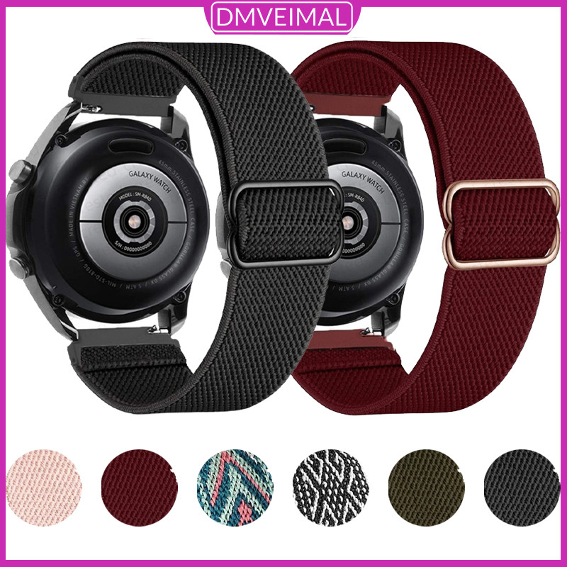 Pulseira 22mm 20mm De Nailon Para Relógio Smartwatch Samsung Galaxy Watch 7 FE 6 5 4/Amazfit GTS GTR/Redmi Watch/Garmin