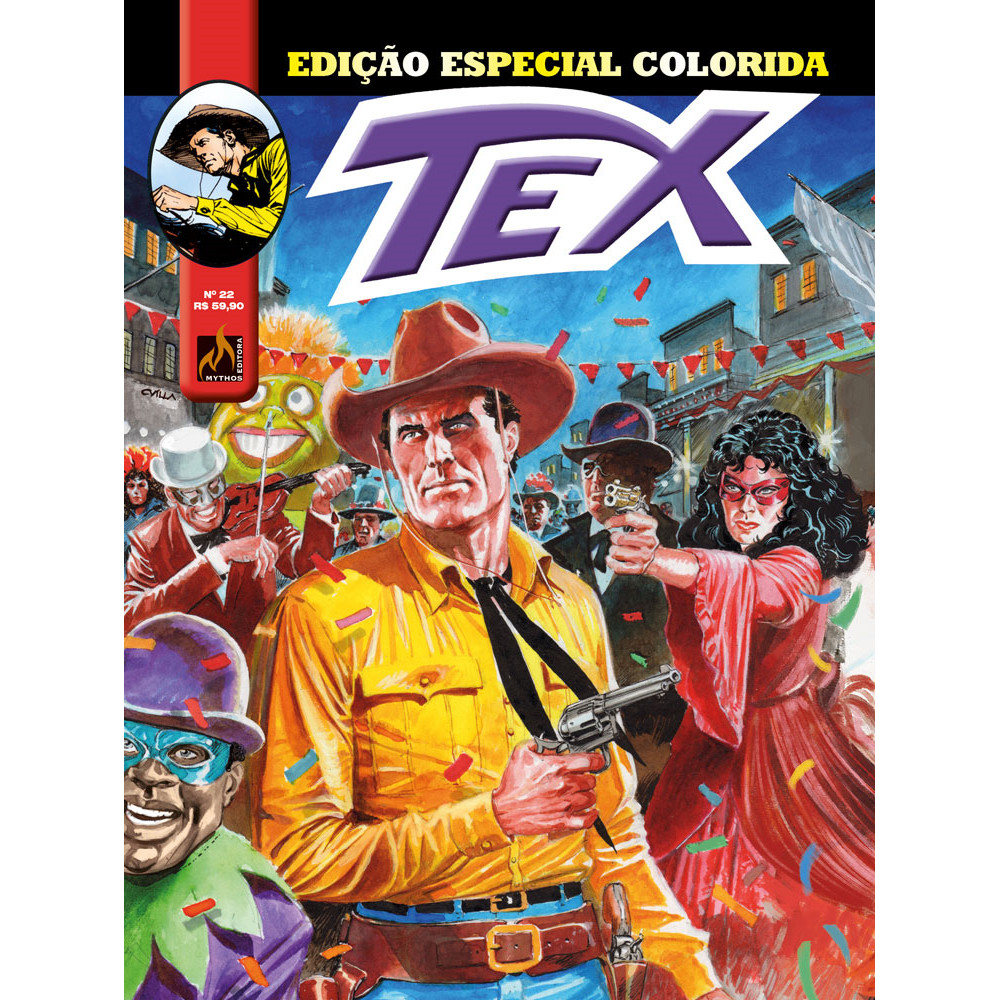 Capa do livro Comics - Tex edição especial colorida nº 22 - por Pasquale Ruju - Mythos Editora