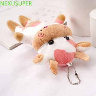 NEXUSUPER Chaveiro De Vaca Manchado De Pelúcia , De Leite De Algodão PP De Animal De Desenho Animado , Criativo em Oferta na Shopee