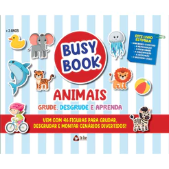 Busy Book Animais Grude, Desgrude e Aprenda 01