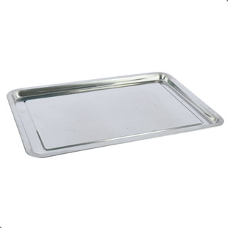 Bandeja Inox Travessa Retangular Rasa 45x35cm em Oferta na Shopee