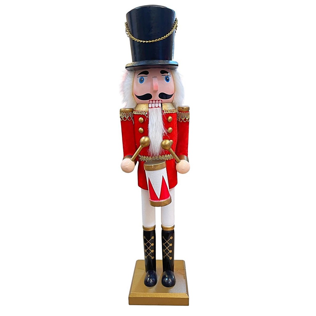 BONECO QUEBRA NOZES DECORAÇÃO NATAL SOLDADO DE CHUMBO 50CM