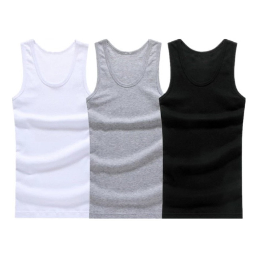 Kit 3 Regatas Masculina Modelo Americano Canelada Tendencia em Oferta na Shopee