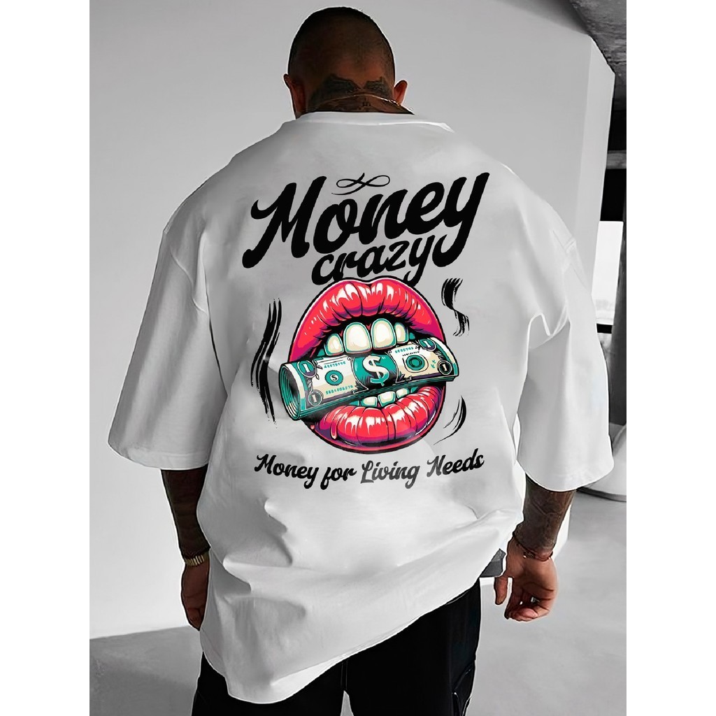 camisa Camiseta Masculina Streetwear 100% Algodão Premium Streetwear Branca Masculina Estampada Honey fashion