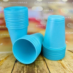 50~250 COPO ANIVERSARIO 200ml AZUL TIFANI BELLO FESTAS (CHOCO)