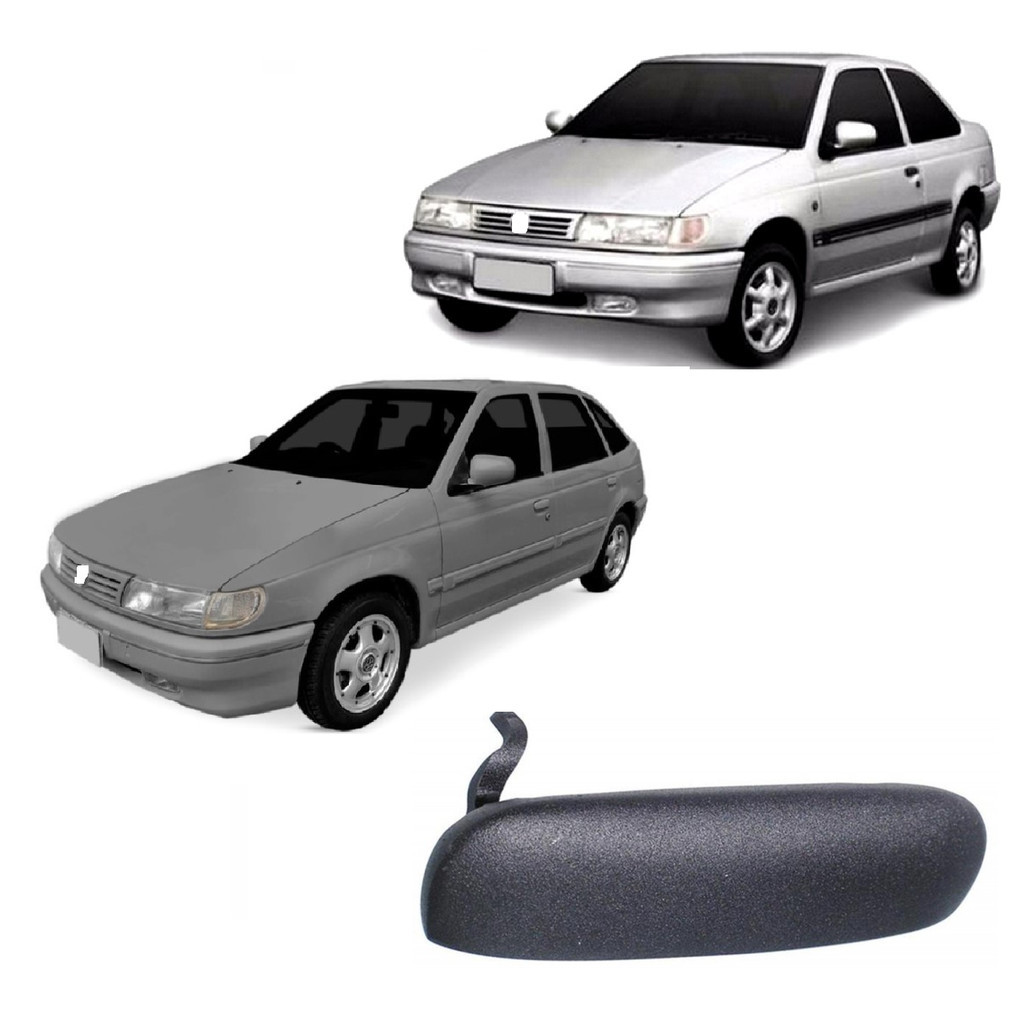 Macaneta Externa Metal Preta Logus Pointer 1993 a 1996 Lado Esquerdo