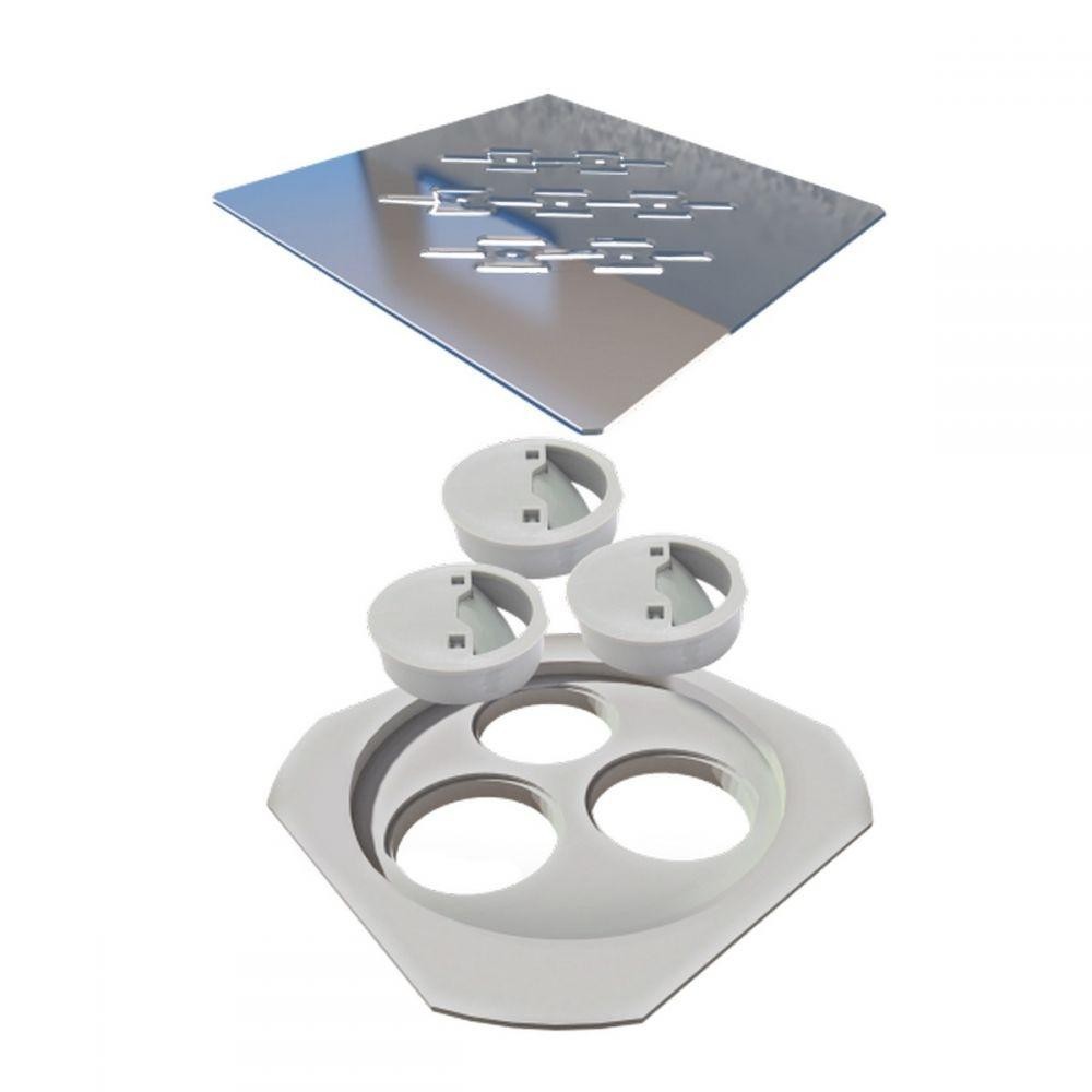 Ralo Linear Novii Grelha 15x15cm Polida Linear em Oferta na Shopee