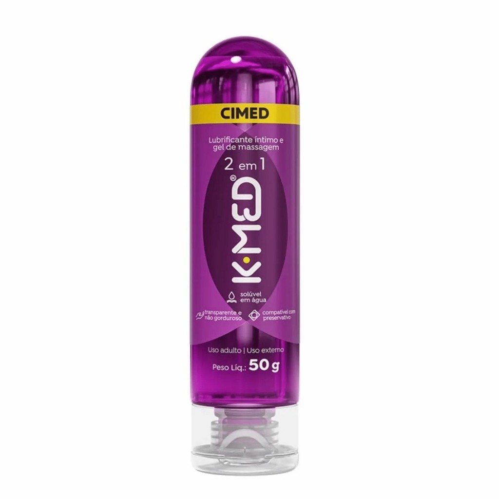 Gel Lubrificante Íntimo 2 em 1 K-Med Frasco 50g