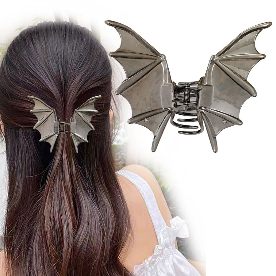 Temperamento do Morcego Metálico Grampo de Moda Exagerado Estilo Europeu Americano em Oferta na Shopee