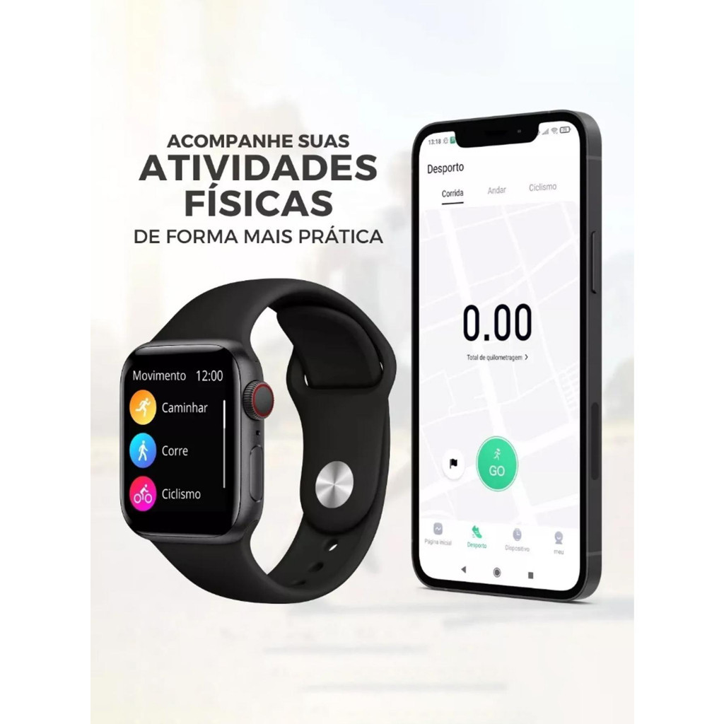 Relógio Smartwatch Original X9 Pro Série 45mm, GPS, NFC, Monitor de Pressão Arterial – São Paulo, Estoque Disponível — foto 4