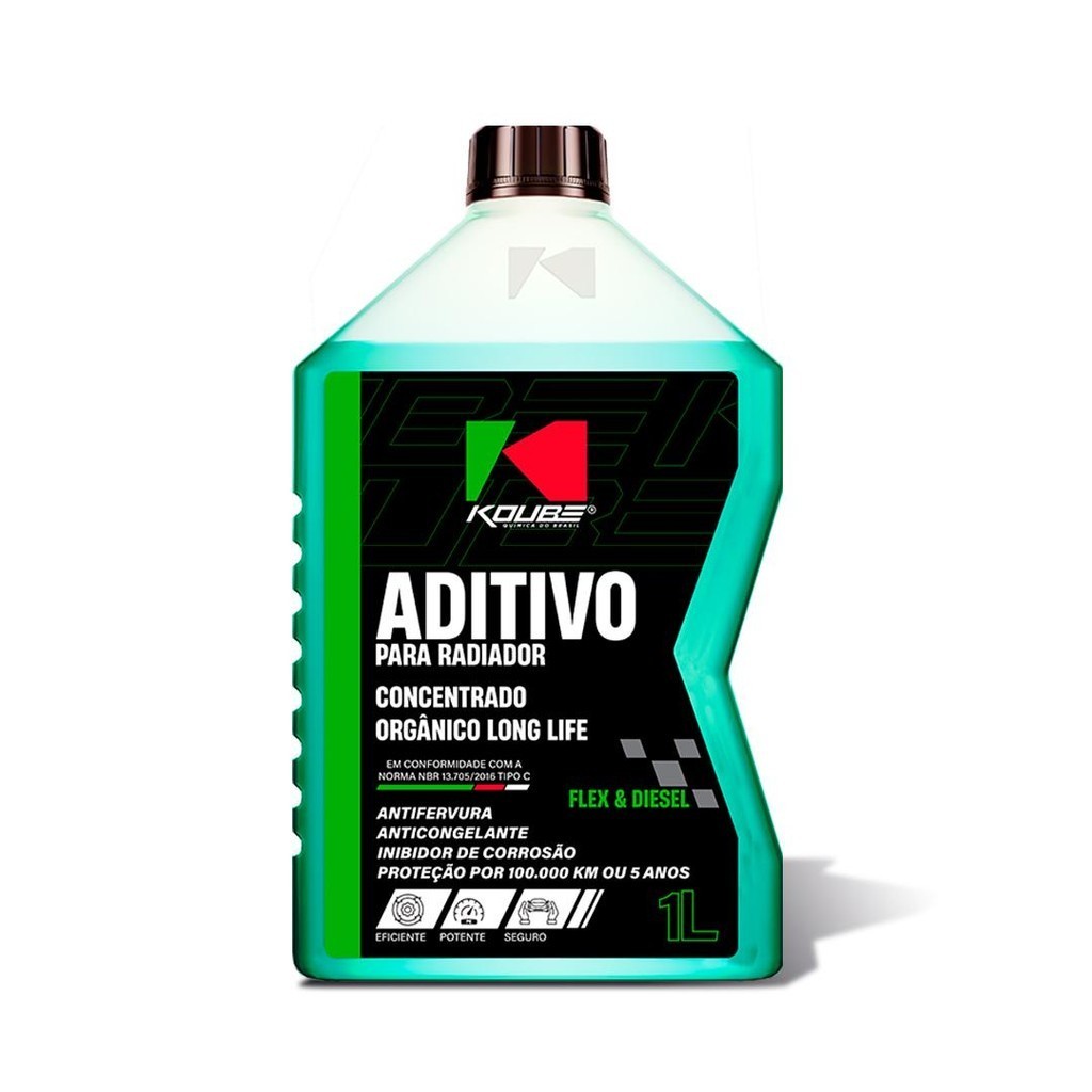 Aditivo Radiador Concentrado Orgânico Verde Long Life 5 Anos