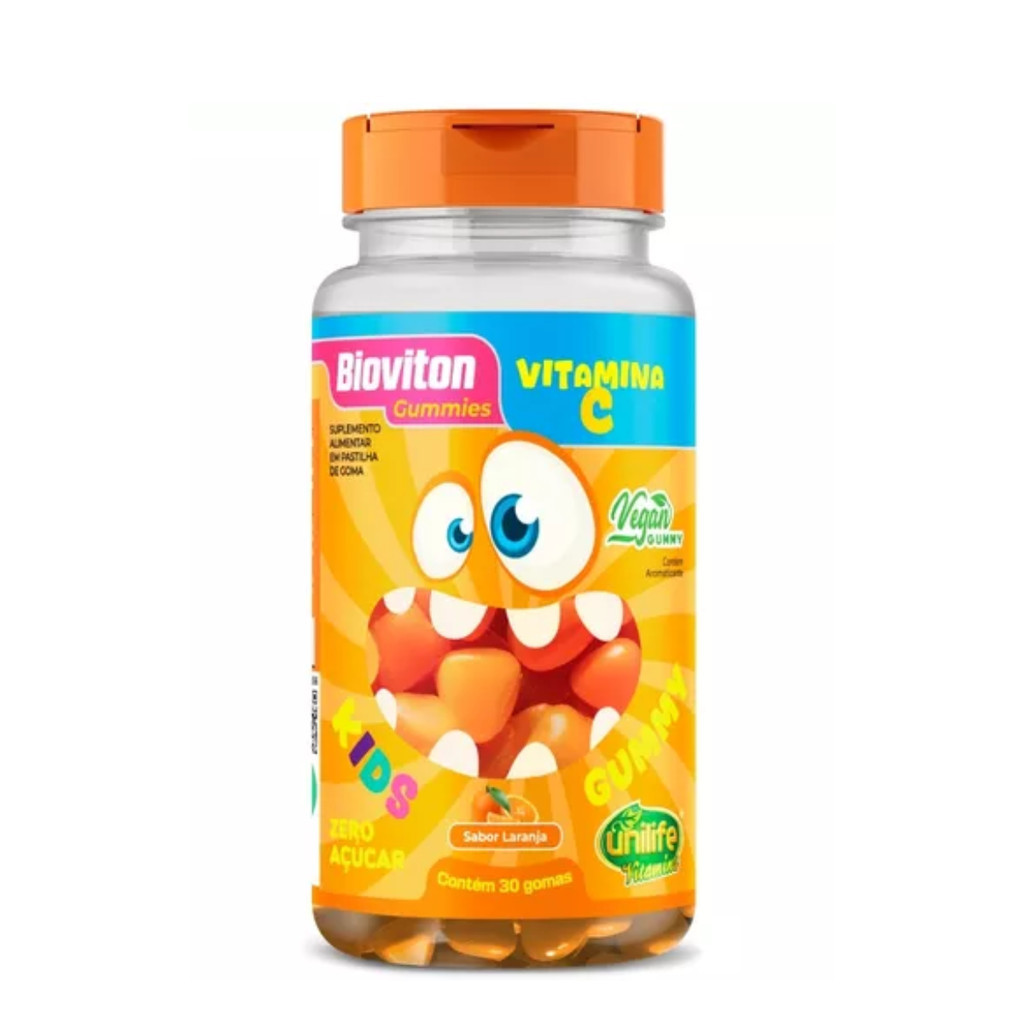 Gummy Kids Vitamina C - 30 Gomas Mastigáveis - Unilife em Oferta na Shopee