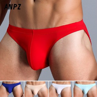 ZBR Cuecas Masculinas Sexy Respiráveis De Cintura Baixa Em U-Convexo De Cor Sólida Íntimas em Oferta na Shopee