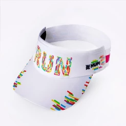 Viseira Para Corrida HUPI Run Colors Branca