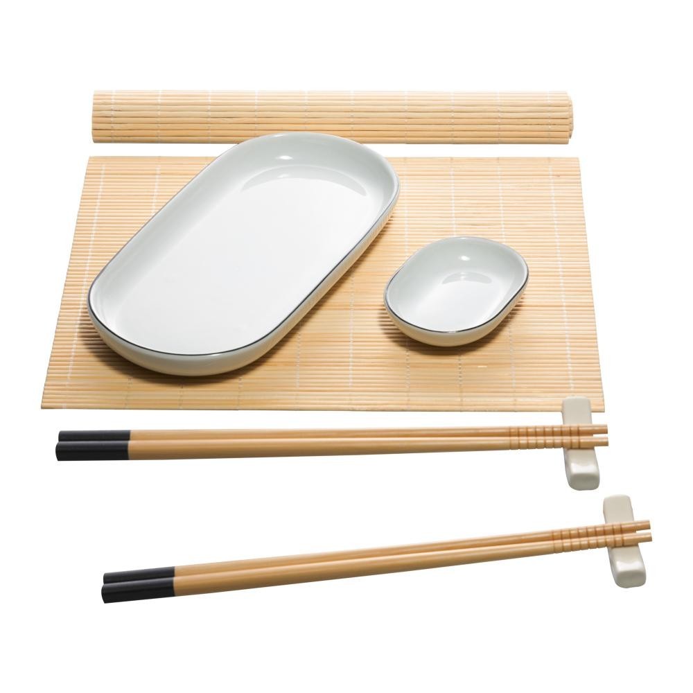 8 Peças para Sushi Wolff de Bambu Tsuru em Oferta na Shopee