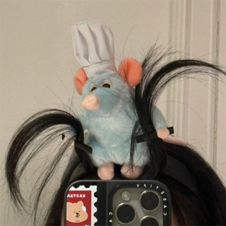 Rato De Cozinha King Hair Hoop Cartoon Doll Headband for Women Funny Plush Toy Capture Bangs Accessories em Oferta na Shopee