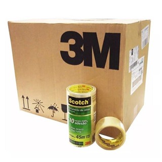 Kit 120 Fitas de Empacotamento 3M SCOTCH 5802 45MM X 45M em Oferta na Shopee