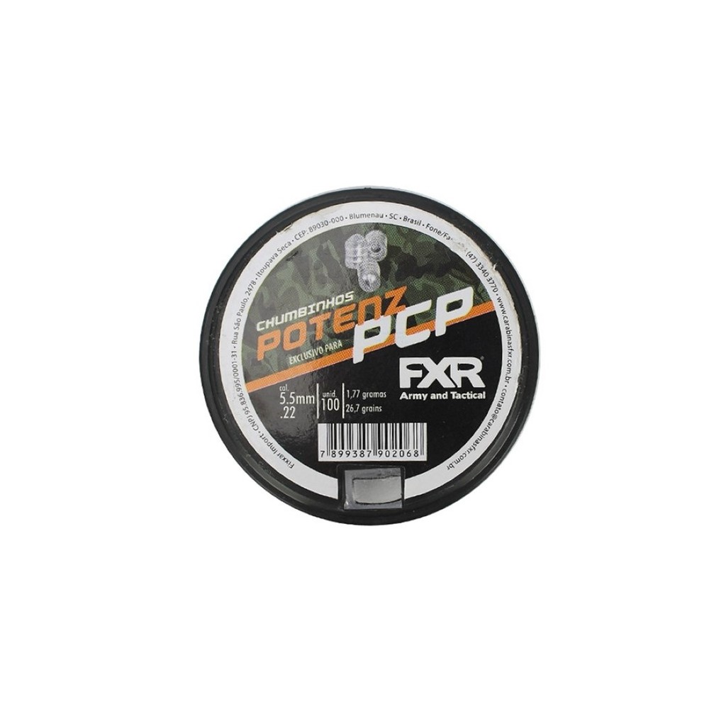Chumbinho Fixxar Potenz PCP 5.5mm 100un.