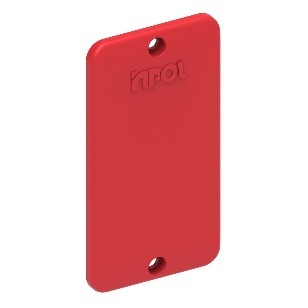 Kit 10 Pçs Tampa Cega Vermelha Condulete Pvc 1/2 - 3/4 Inpol