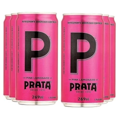 REFRIGERANTE PRATA PINK LEMONADE LATA 269ML PACK COM 6UNID