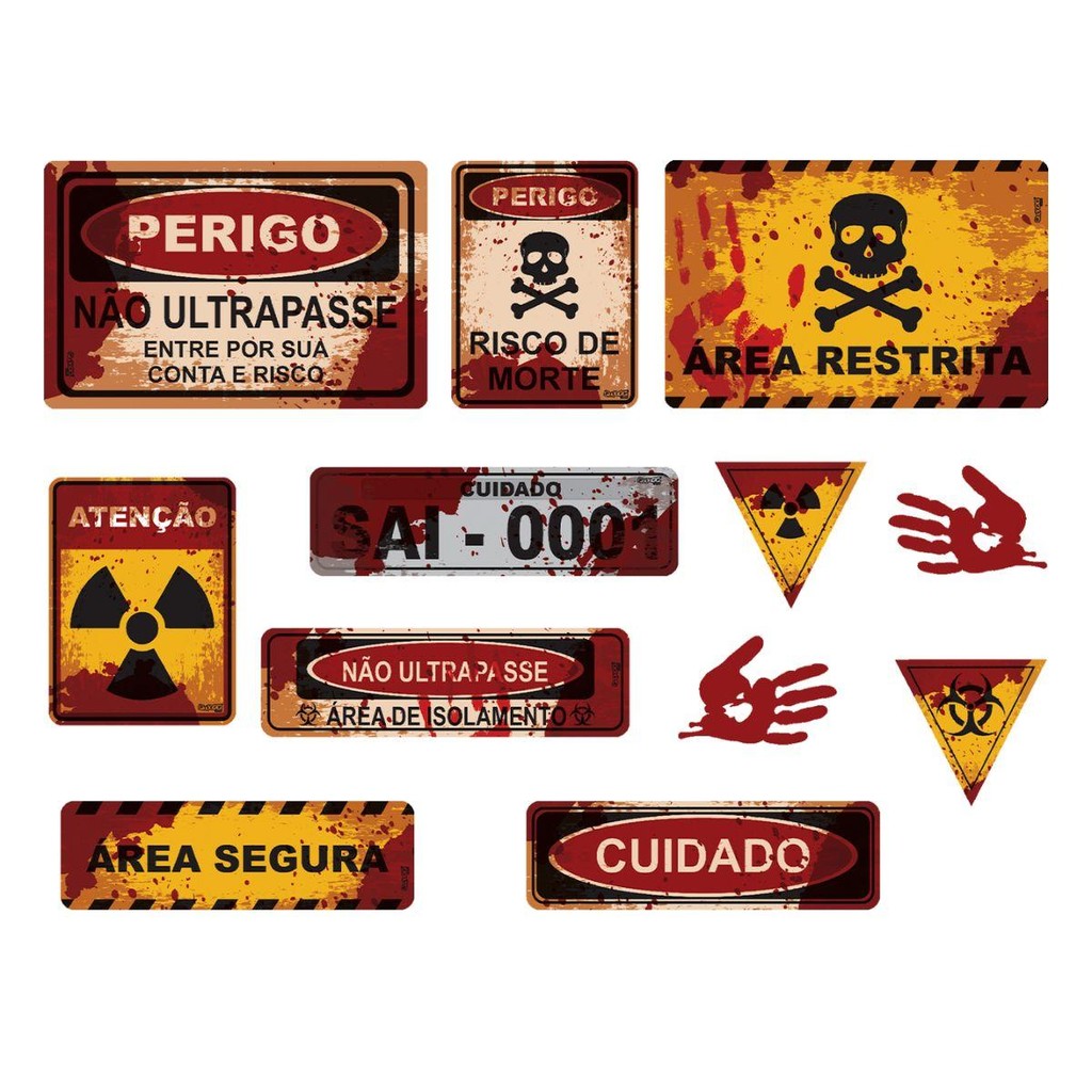 Decoração Halloween de Terror 2 Placas em EVA Painel com Sangue em Oferta na Shopee