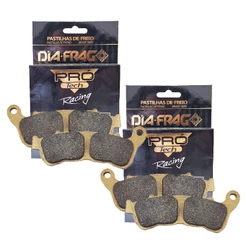 Kit Pastilhas de Freio Dianteira Cb 600f Hornet Abs 2008-2014 Diafrag Pro Tech Racing