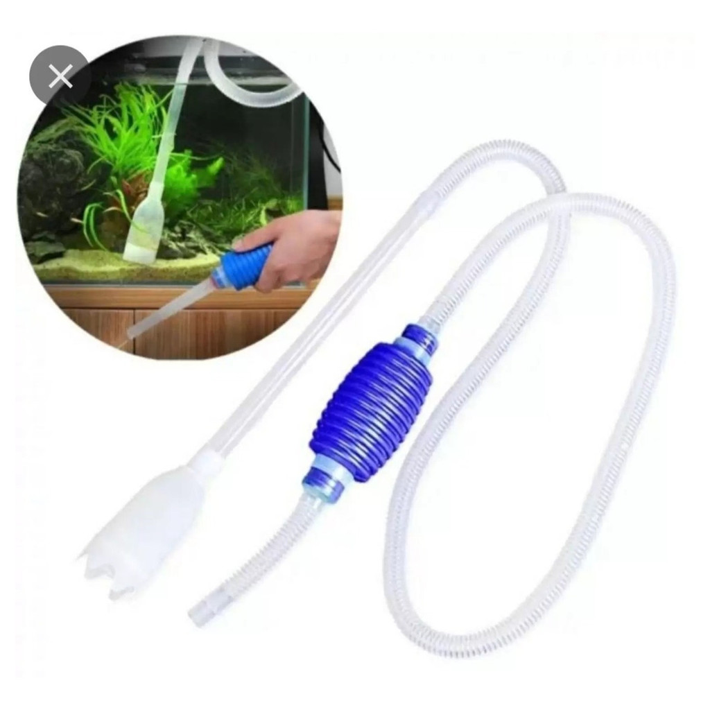 SIFÃO ASPIRADOR PARA LIMPEZA DE AQUÁRIO COM BOMBA DE SUCÇÃO em Oferta na Shopee
