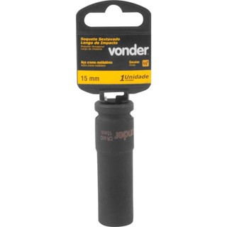 Soquete Sextavado de Impacto Longo Encaixe 1/2" 15mm Vonder em Oferta na Shopee