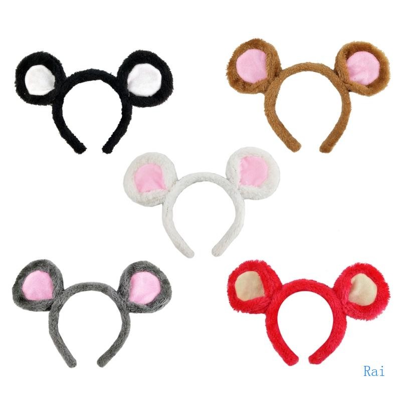 Headbands Ears Hair Hoop Plush Ears Makeup Hairband
